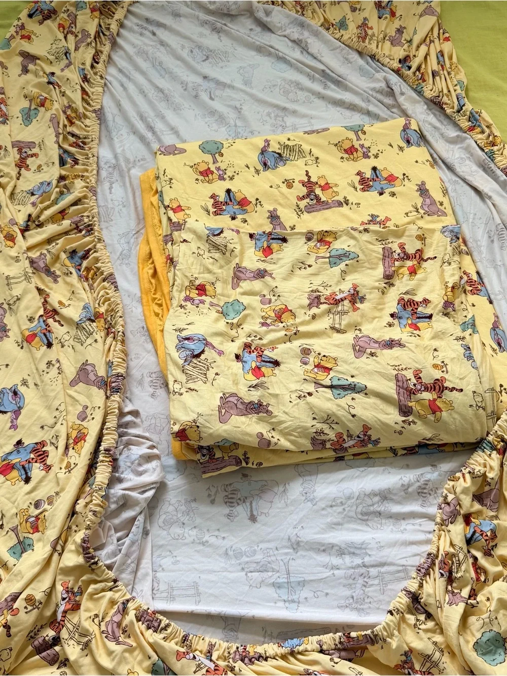 customized little sleepies Winnie the Pooh 4 pieces set new set for queen bed